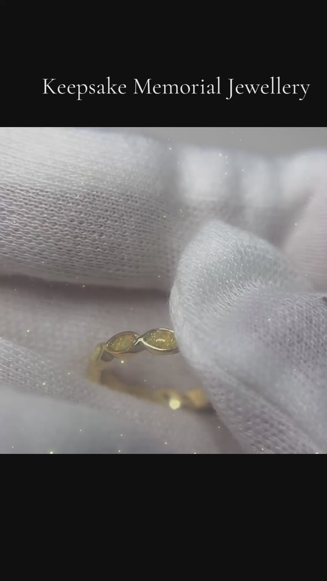 gold full almond eye ring