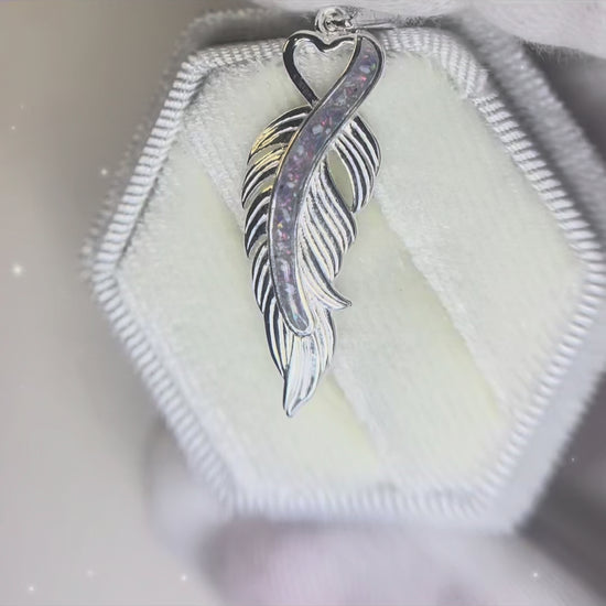 feather pendant memorial video