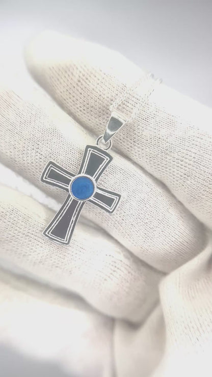 Keepsake Memorial Gents Silver Ashes Cross - Elysian