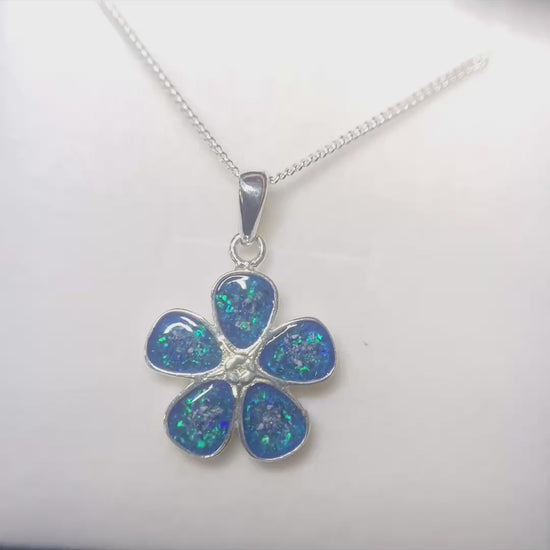 forget me not pendant