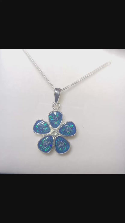 forget me not pendant