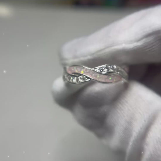 Grace infinity ashes memorial ring, handcrafted in lancashire