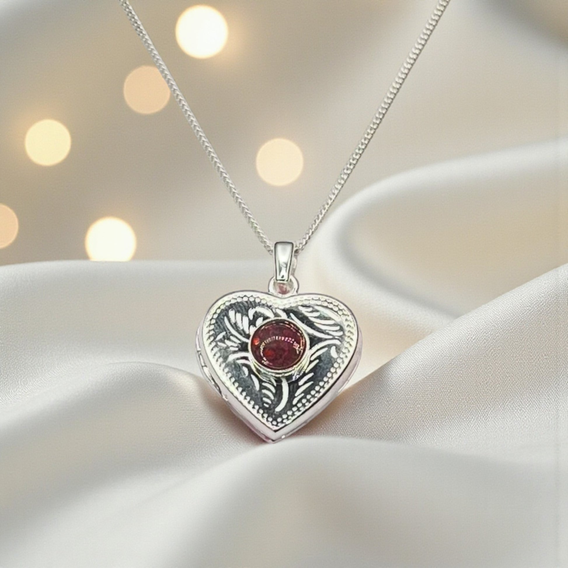 silver heart ashes locket, handcrafted in lancashire