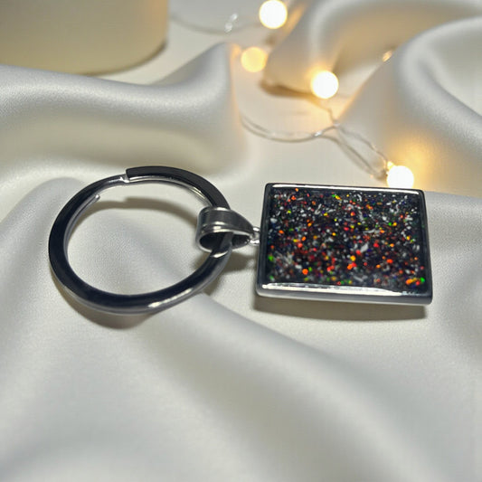 stainless steel ashes keyring handcrafted in lancashire, uk