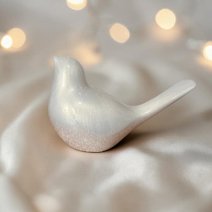 resin bird ashes memorial ornament, handcrafted in lancashire 