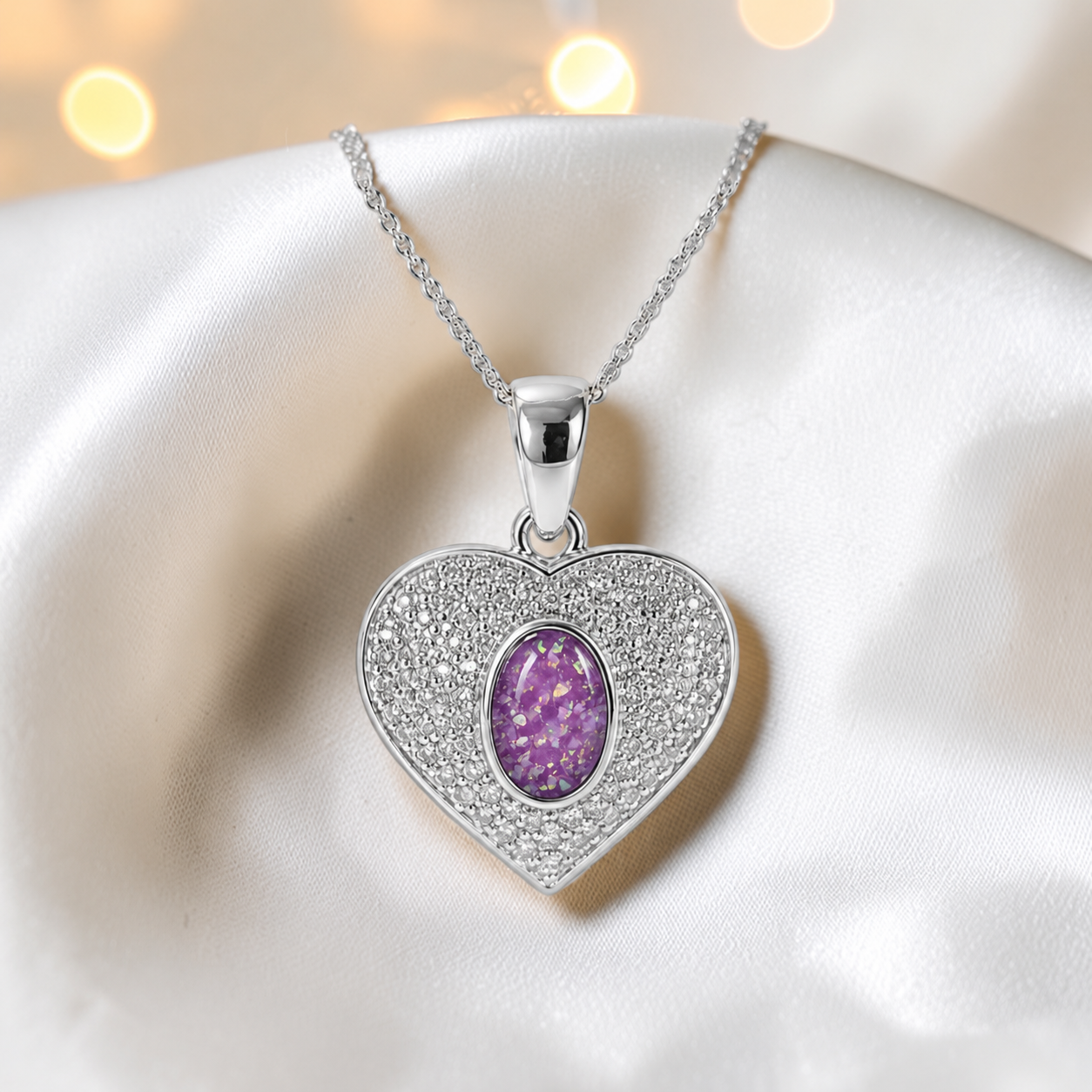 Keepsake Memorial Silver Ladies Ashes Pendant - Maia