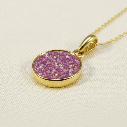 Eternal Gold 9ct gold ashes pendant, handcrafted in Lancashire 