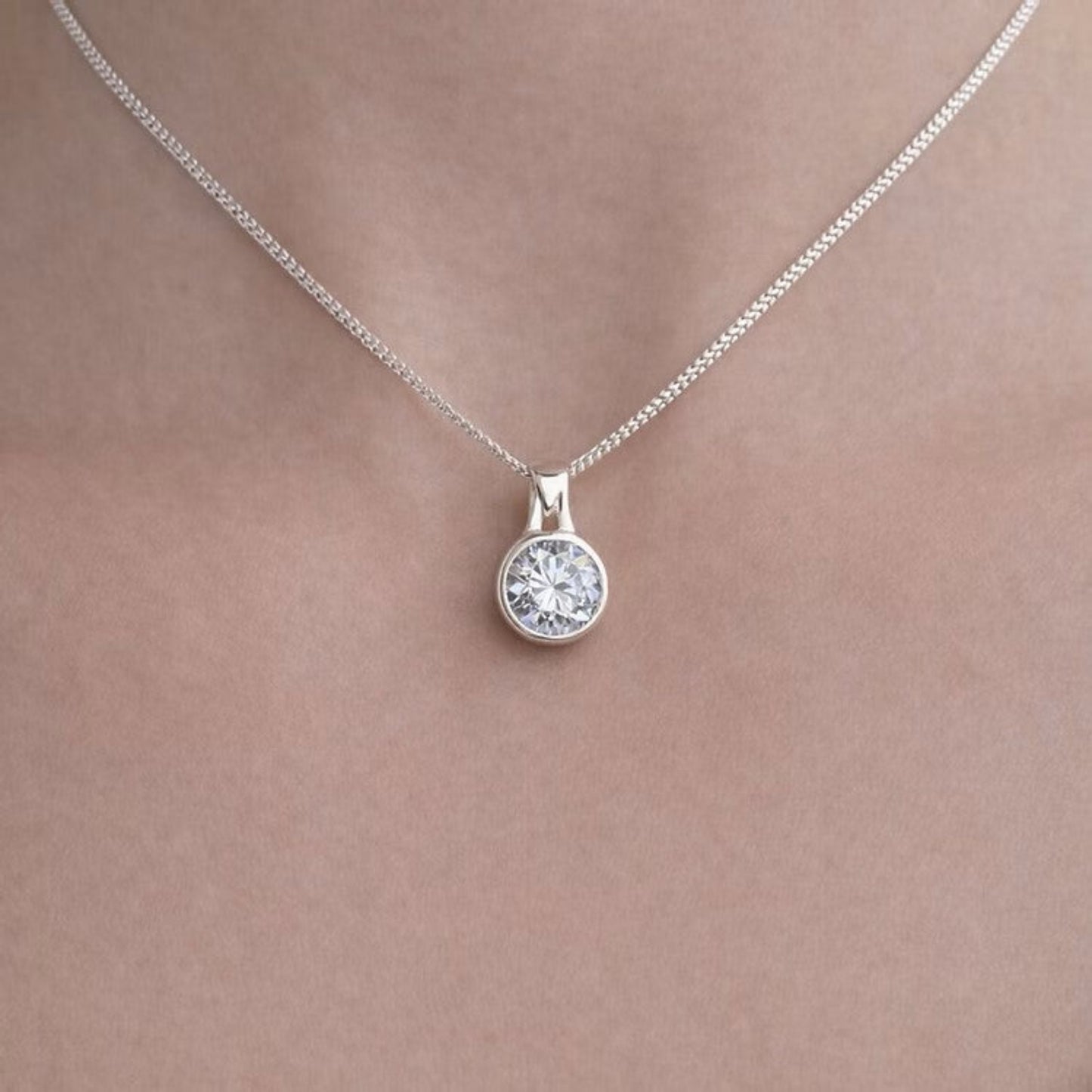 silver round ashes memorial pendant, handcrafted in lancashire