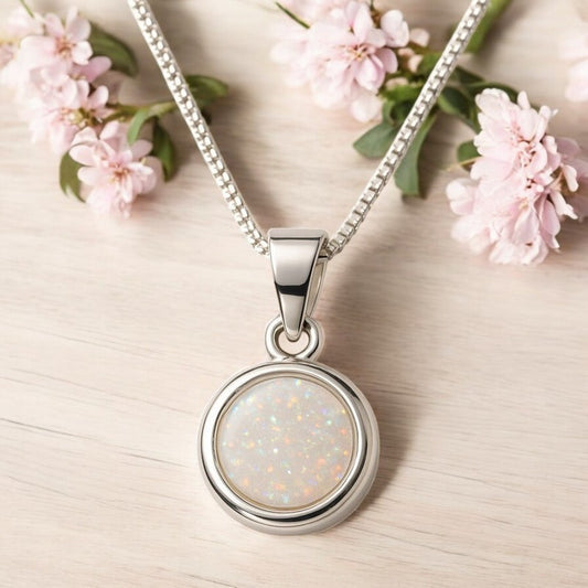 Solid 925 silver 10mm Round Pendant