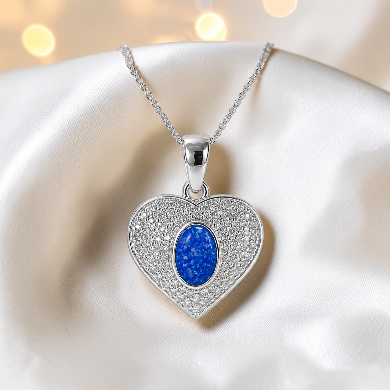 Keepsake Memorial Silver Ladies Ashes Pendant - Maia