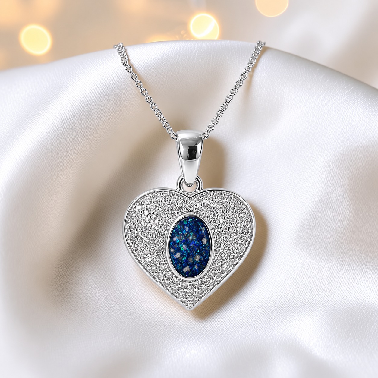 Keepsake Memorial Silver Ladies Ashes Pendant - Maia