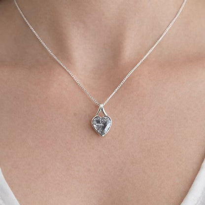 ashes heart pendant, handcrafted in lancashire