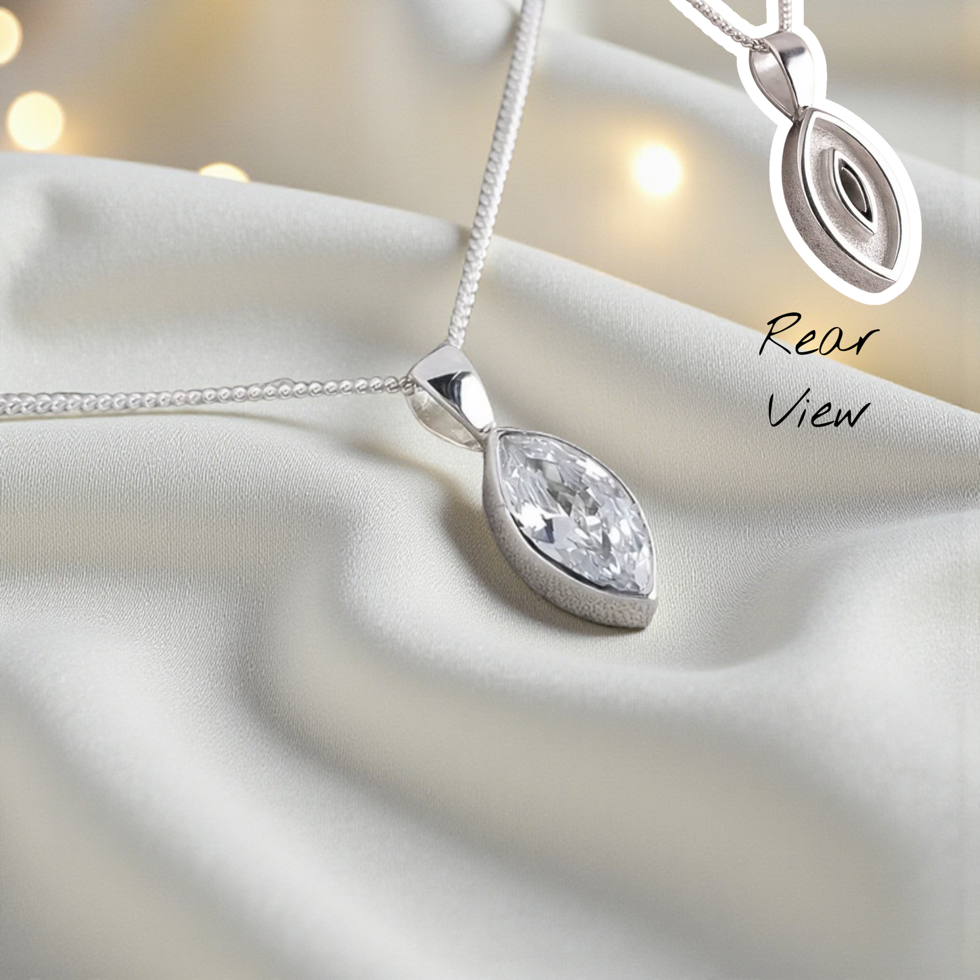 oval memorial ashes pendant, handcrafted in lancashire