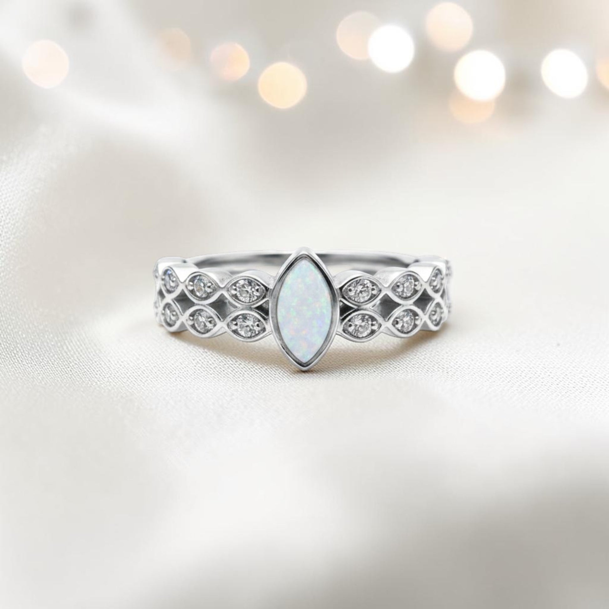 silver serenata memorial ring, handcrafted in uk