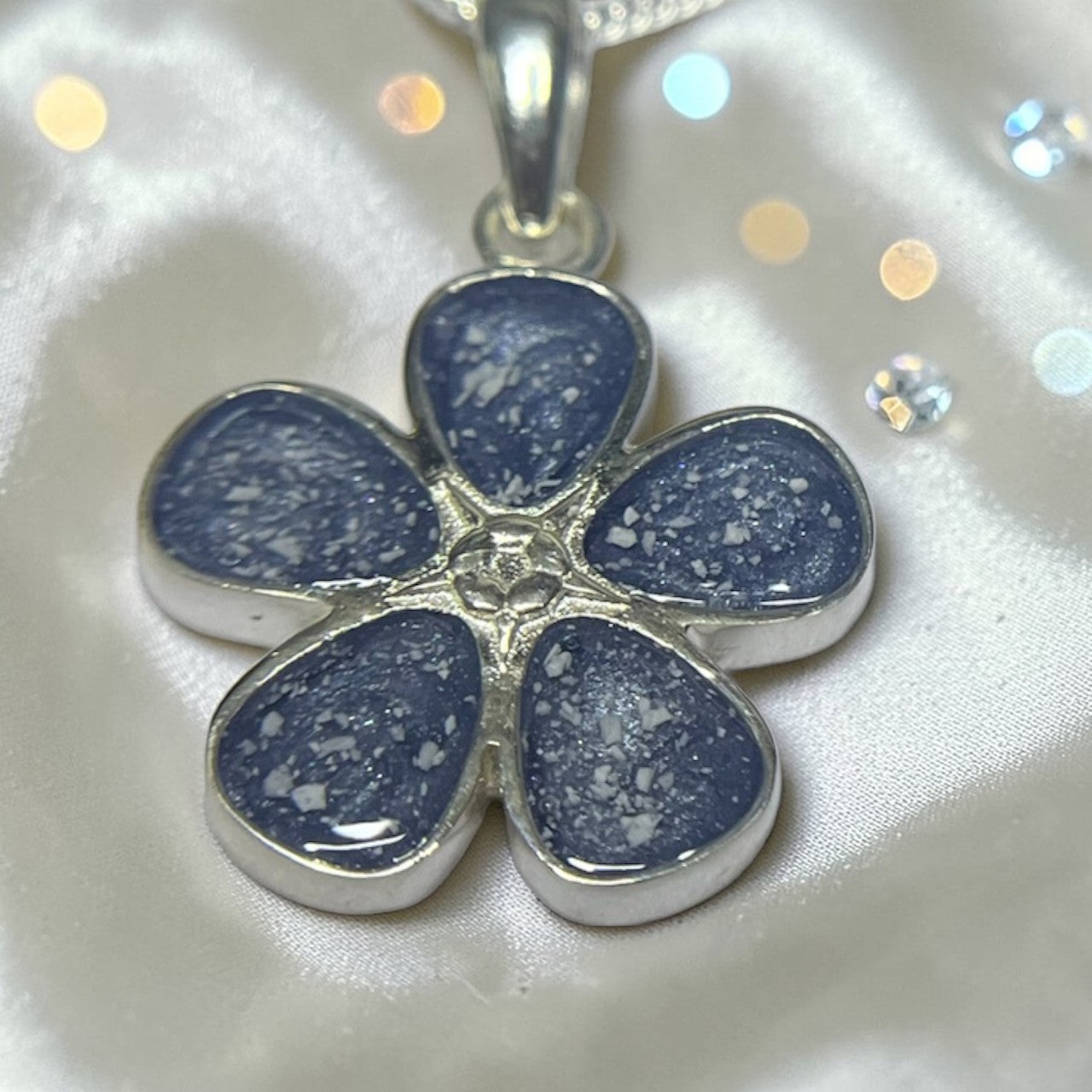 silver ashes memorial keepsake pendant, rossendale 