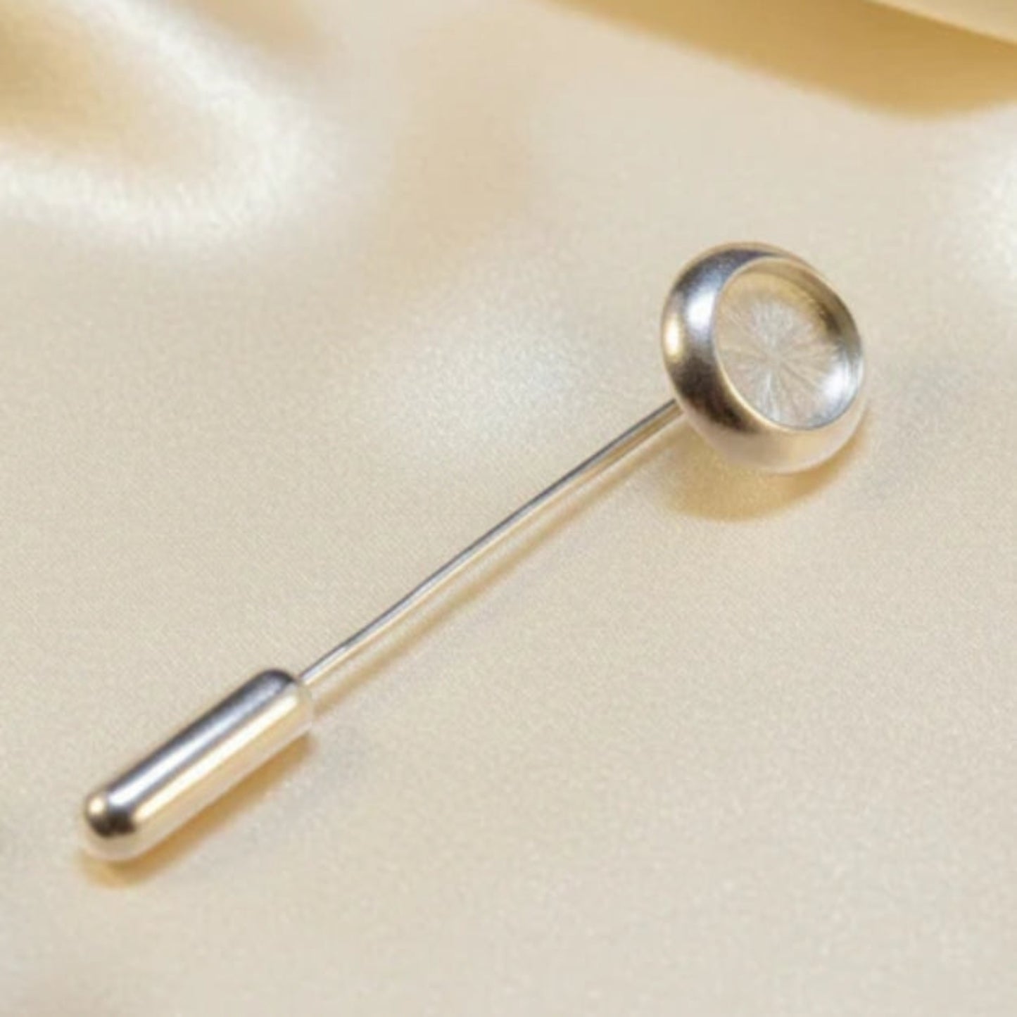 silver memorial tie pin, handcrafted in uk
