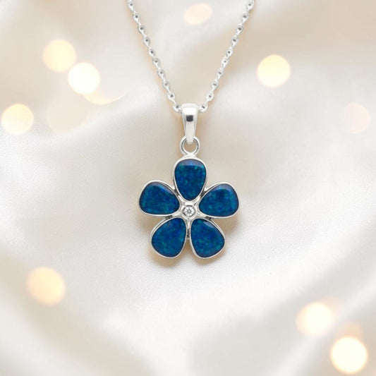silver forget me not ashes memorial pendant, handcrafted in Lancashire uk