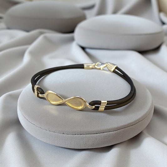 Silver Infinity keepsake bracelet, handcrafted in Lancashire, UK