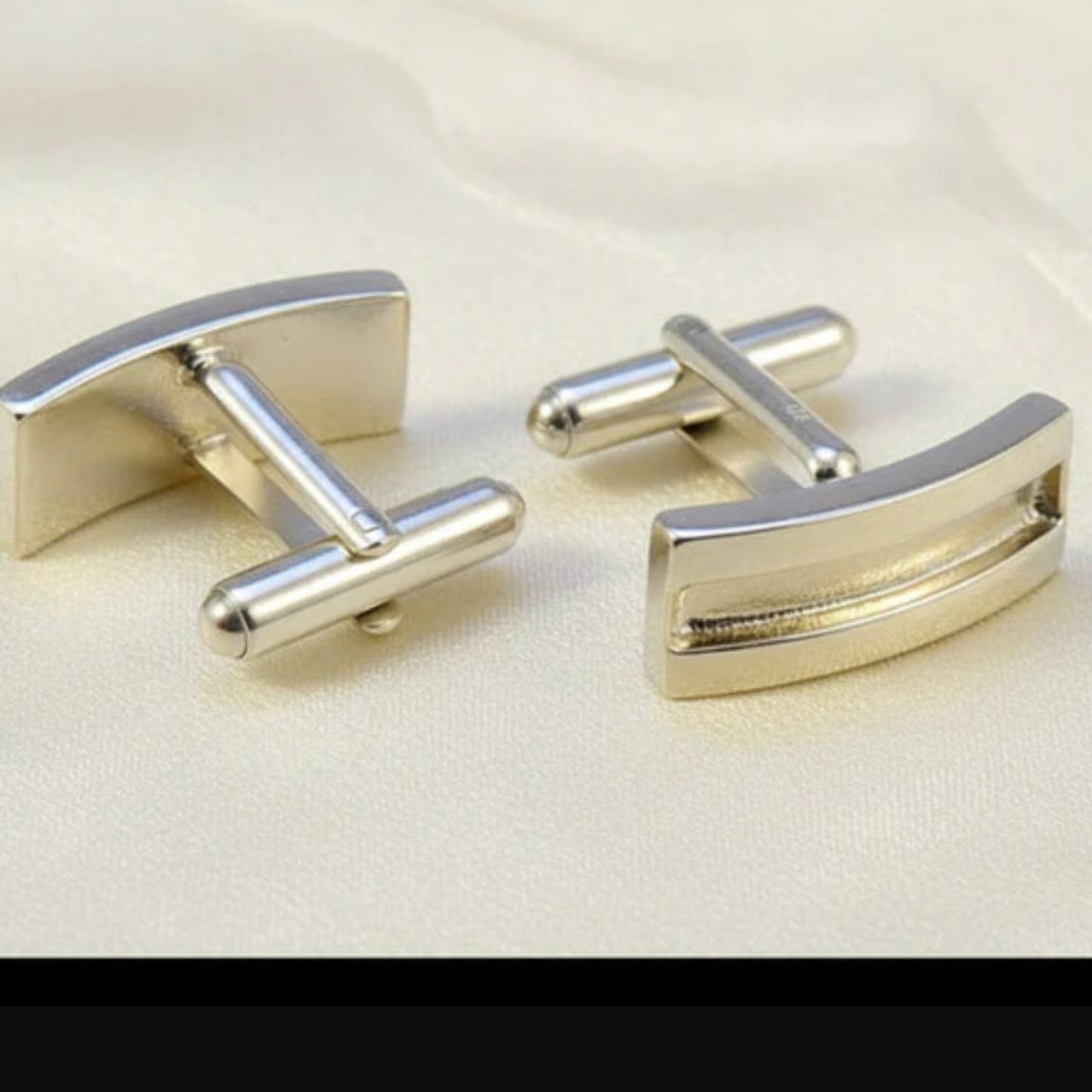 silver ashes memorial cufflinks, handcrafted in lancashire