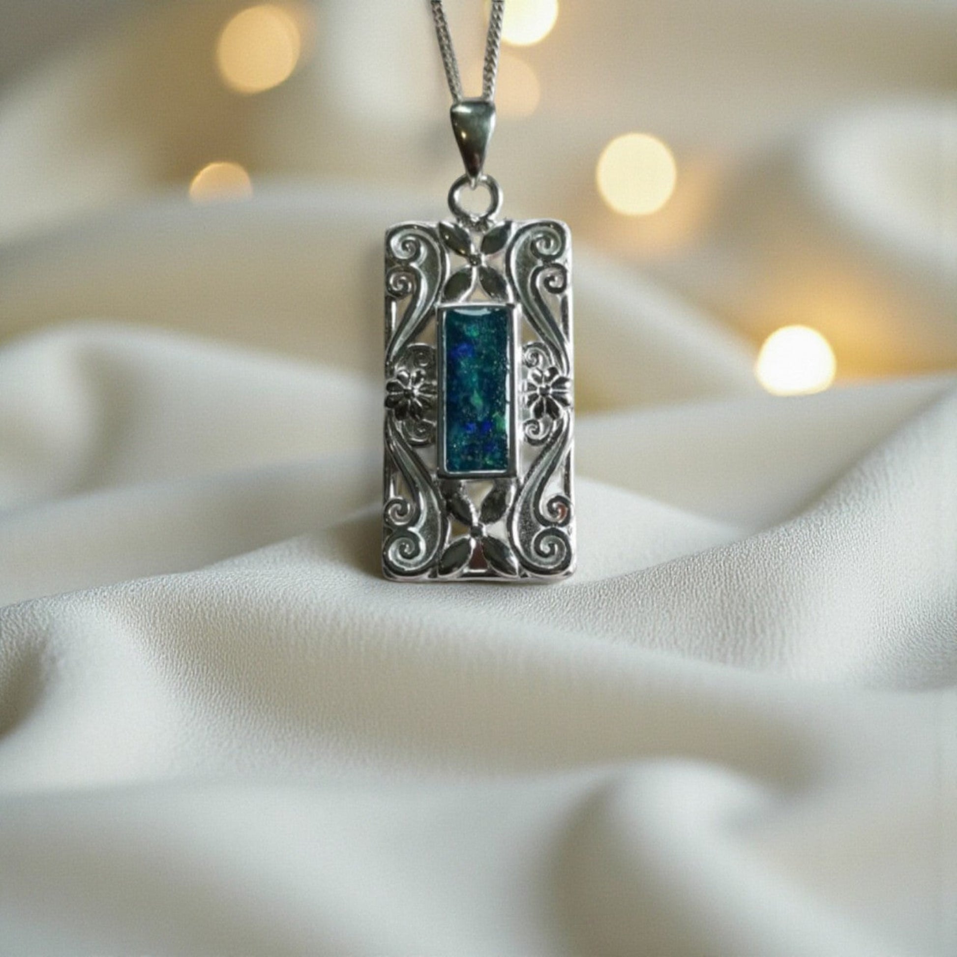 silver memorial pendant, handcrafted in lancashire, uk