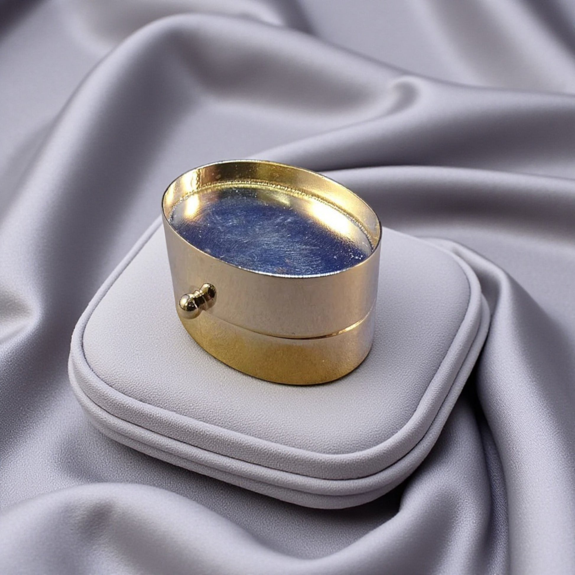 Silver oval pillbox, handcrafted in Lancashire, UK