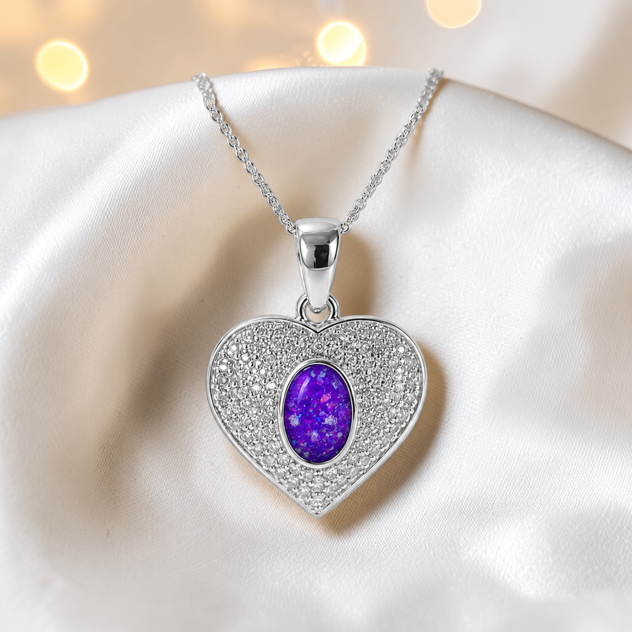 Keepsake Memorial Silver Ladies Ashes Pendant - Maia