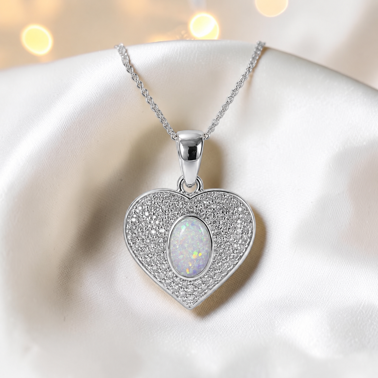 Keepsake Memorial Silver Ladies Ashes Pendant - Maia