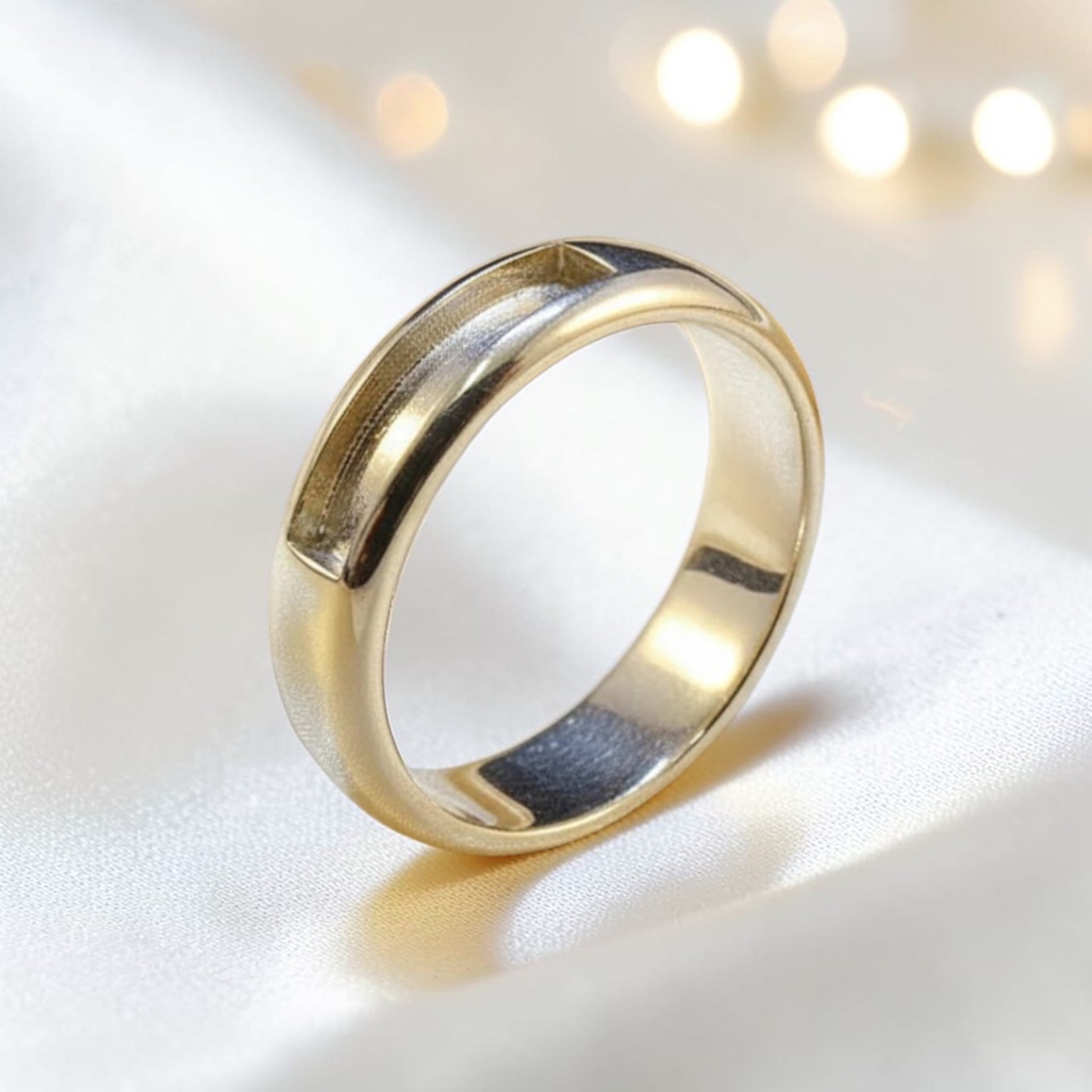 mens ashes keepsake ring, handcrafted in lancashire