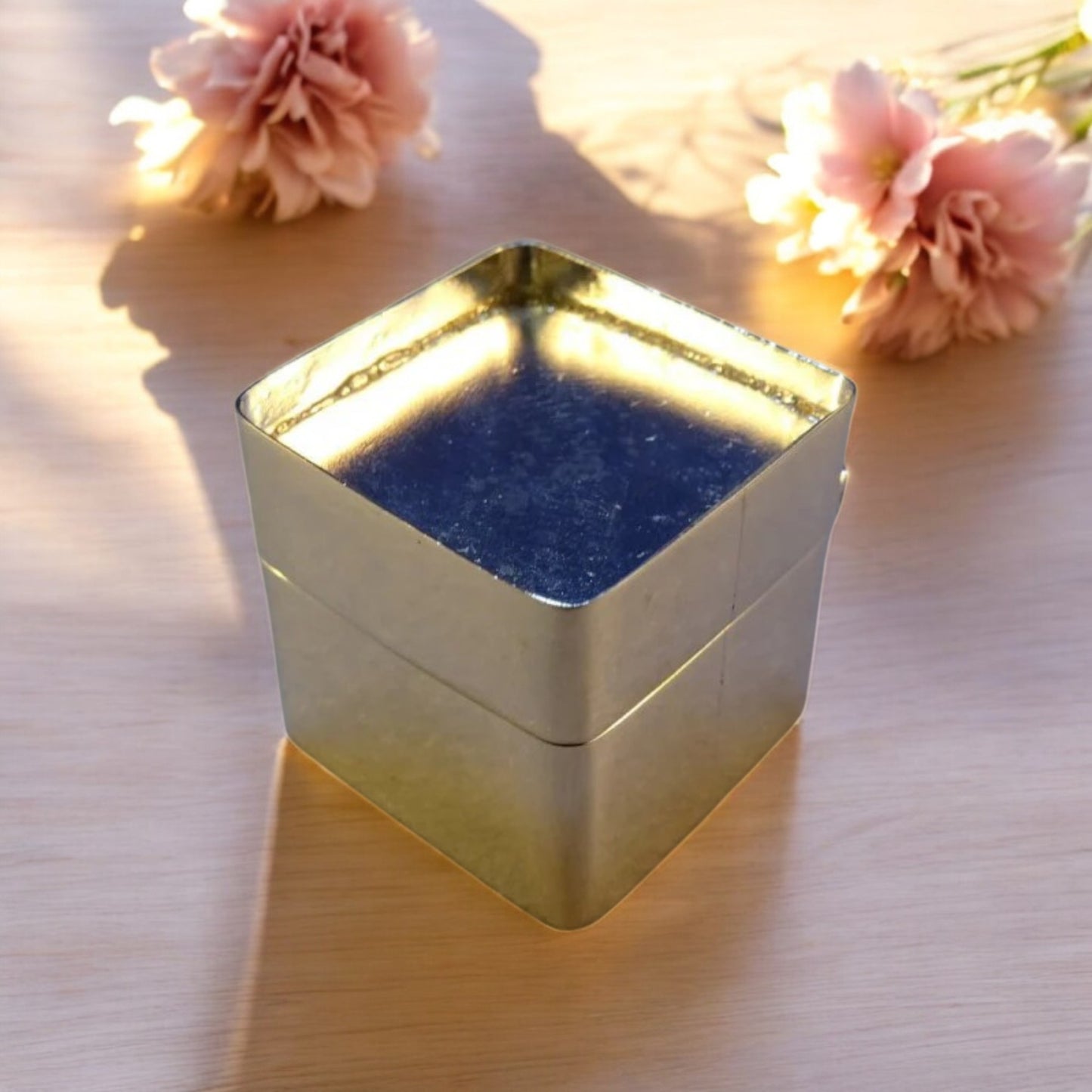 Solid 925 Silver Square Pill Box