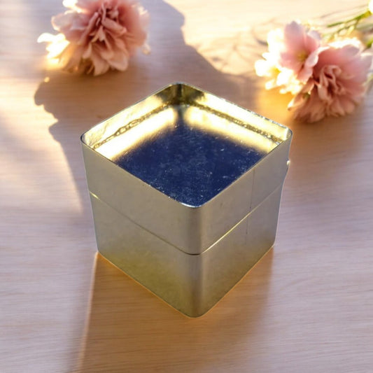 Solid 925 Silver Square Pill Box