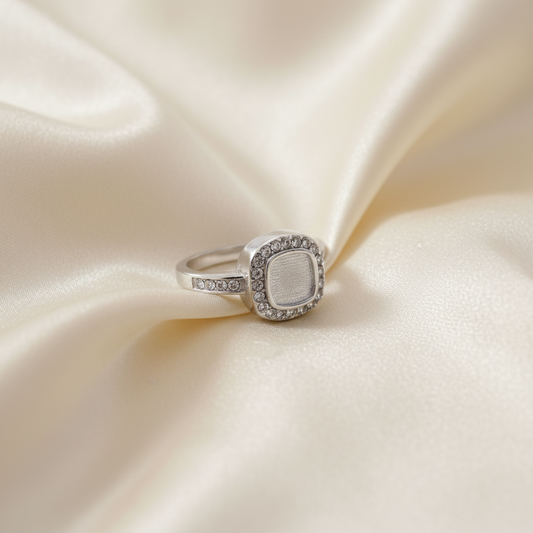 stainless steel ashes memorial ring, handcrafted in Lancashire, uk