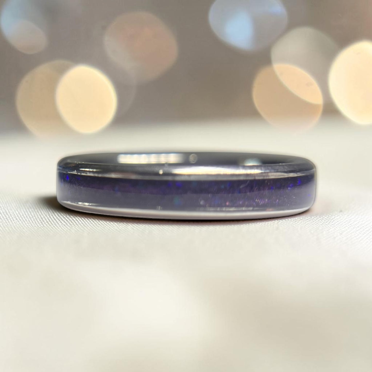 stainless steel ashes memorial ring, handcrafted in the uk
