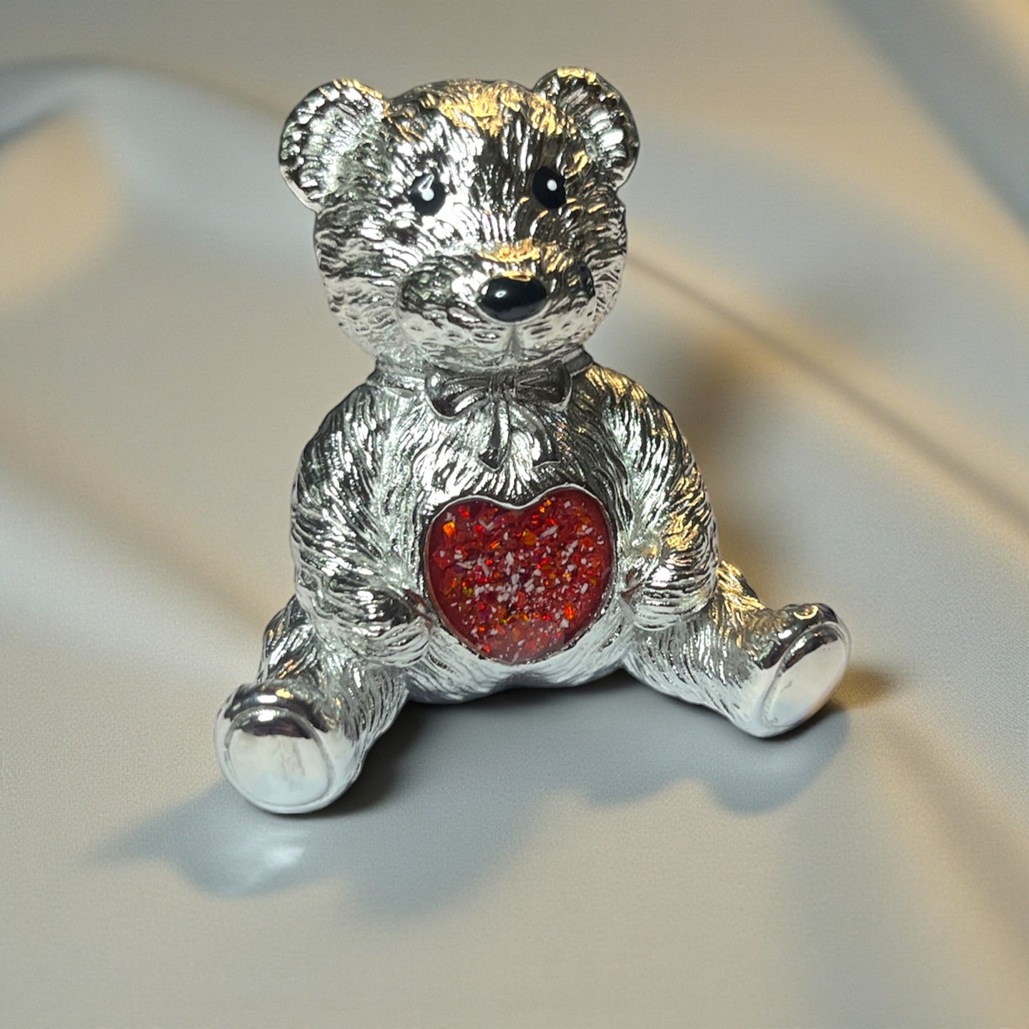stainless steel memorial bear, handcrafted in lancashire