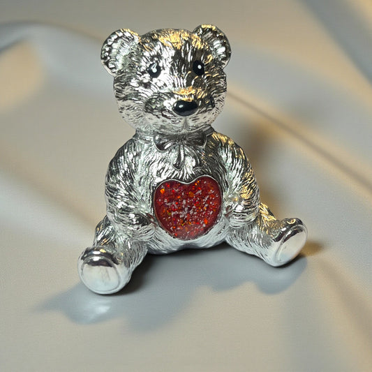 stainless steel memorial bear, handcrafted in lancashire