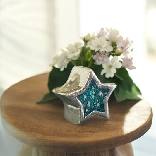 925 Silver Star Charm Bead