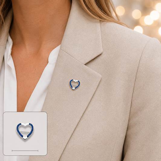 Spirit stock pin — sterling silver ashes memorial stock pin, handcrafted in Lancashire, UK - by Keepsake Memorial Jewellery