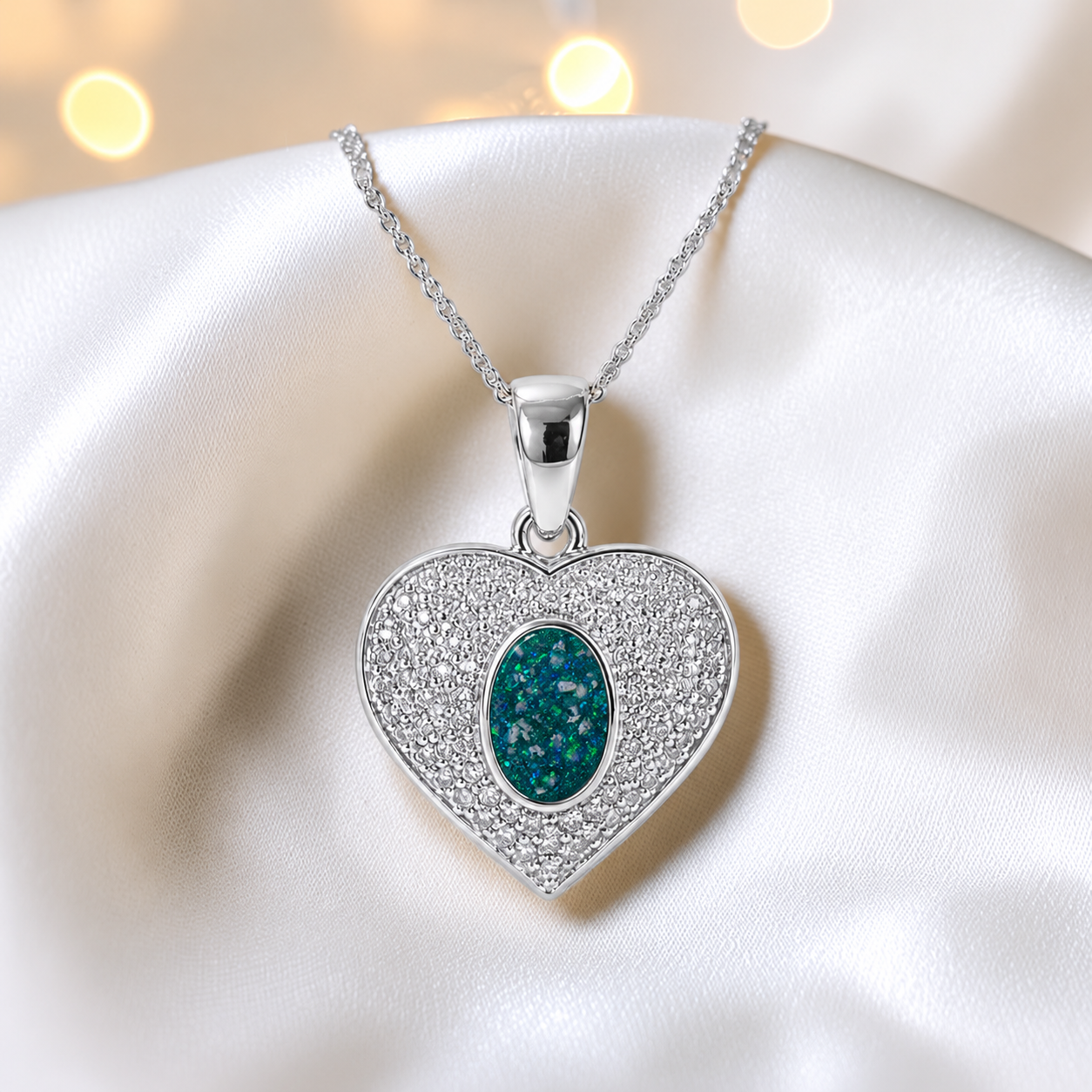 Keepsake Memorial Silver Ladies Ashes Pendant - Maia