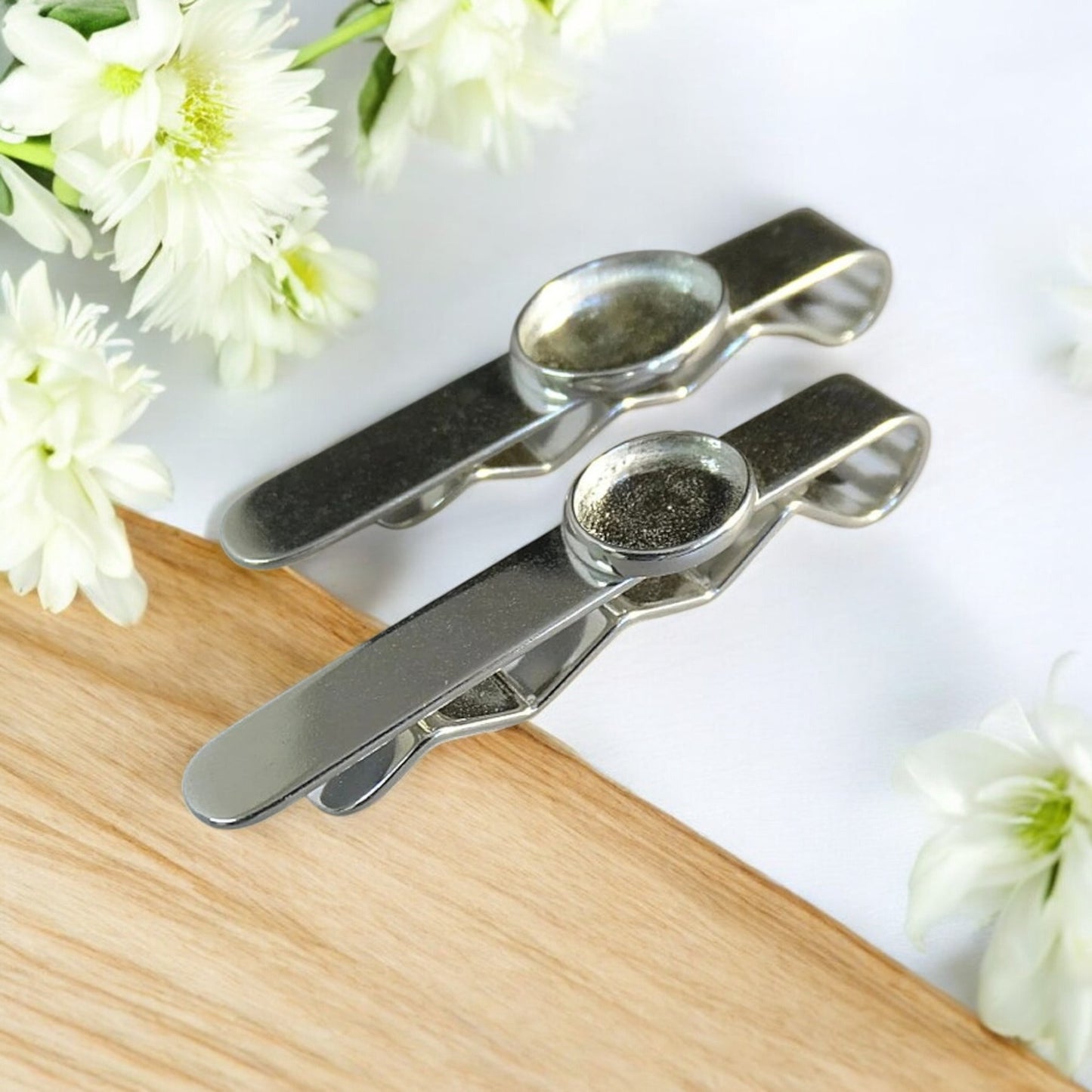 Solid 925 Silver Tie Slide (two sizes available)