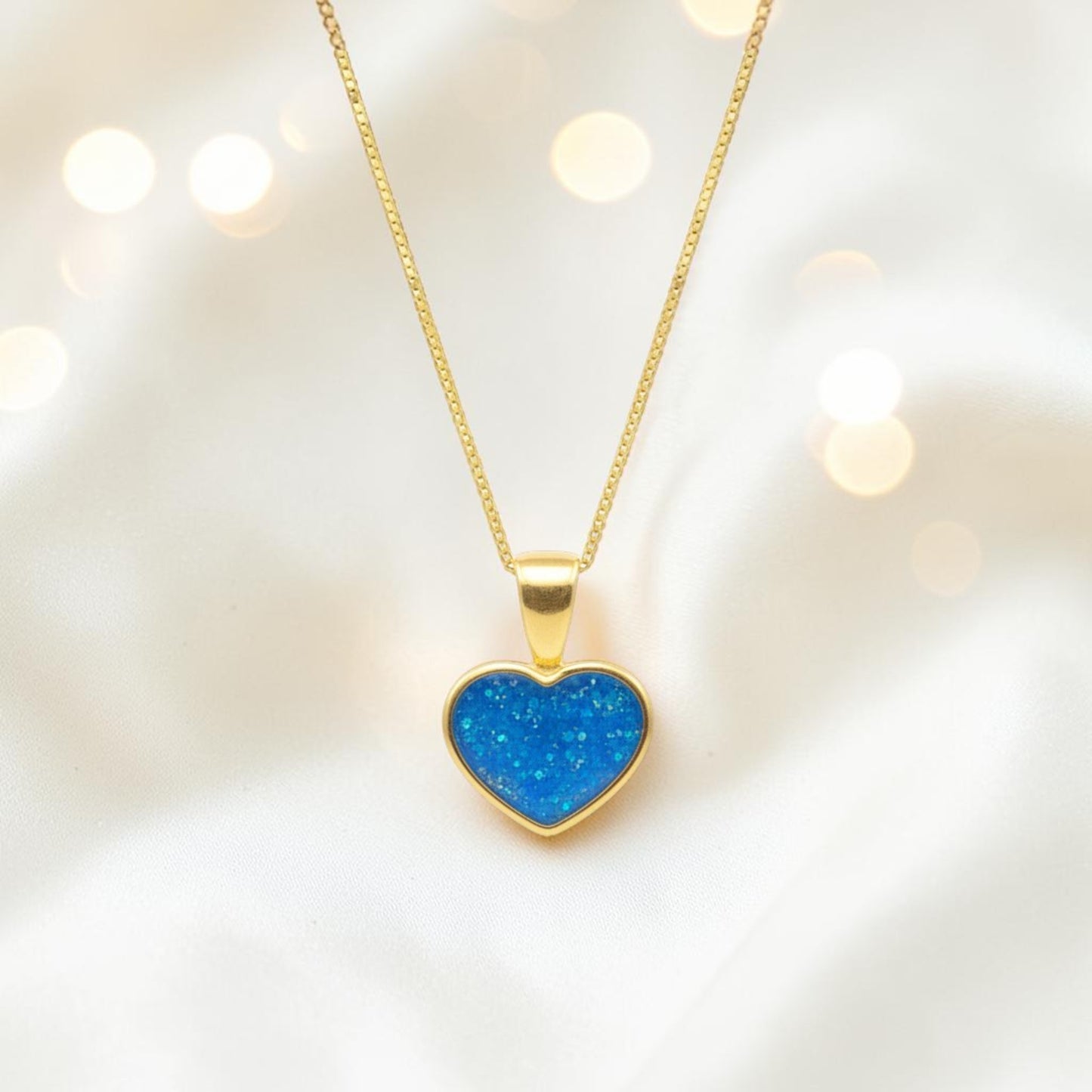 9ct gold heart ashes pendant, handcrafted in lancashire, uk