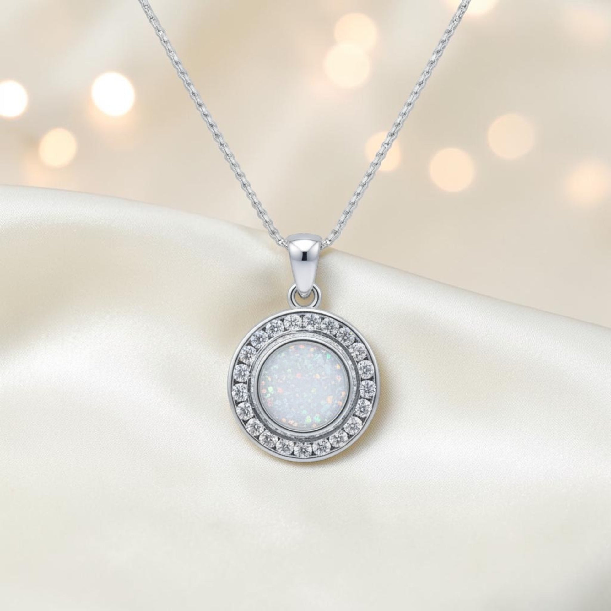 silver halo keepsake pendant, handcrafted in lancashire, uk