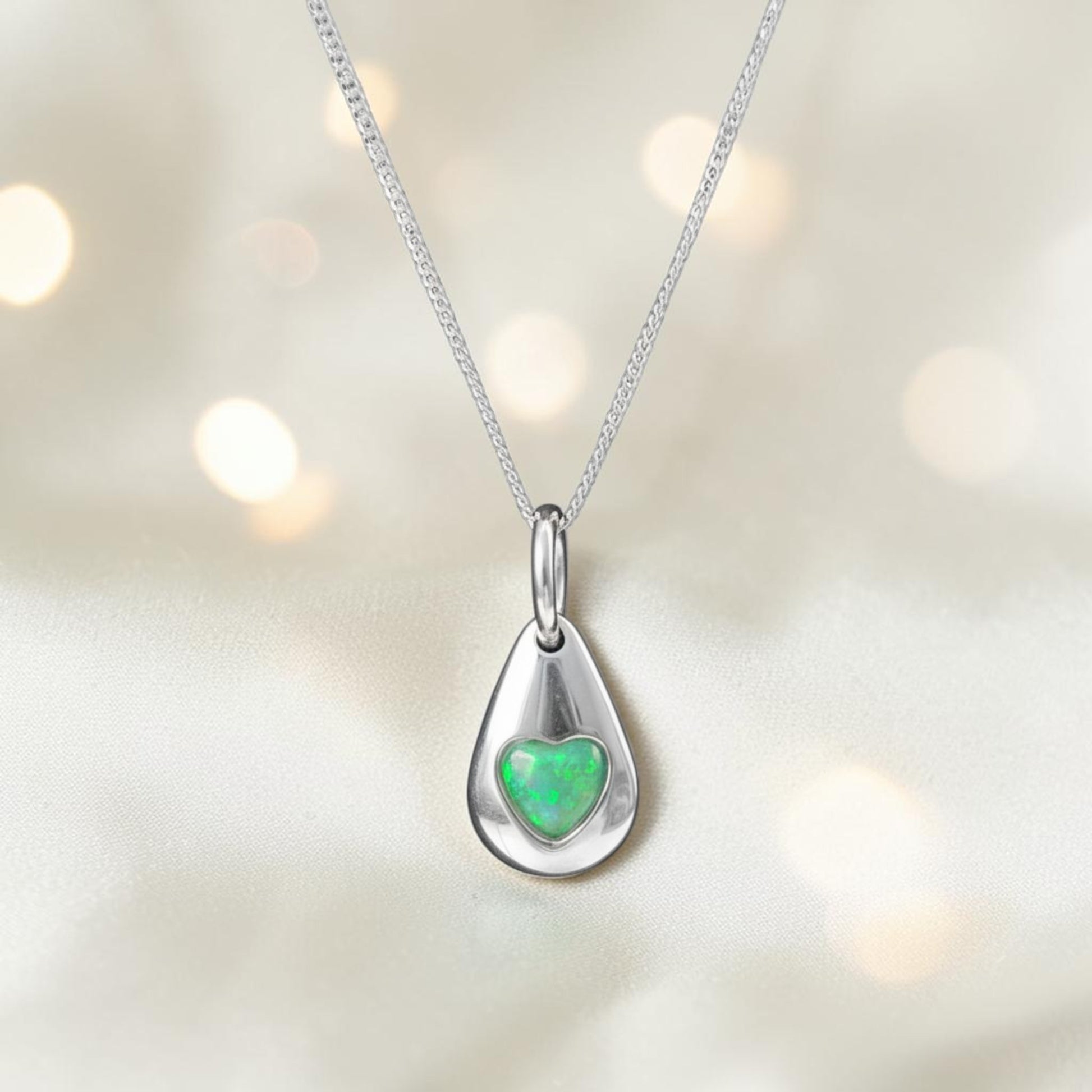 silver pebble ashes pendant handcrafted in lancashire, uk