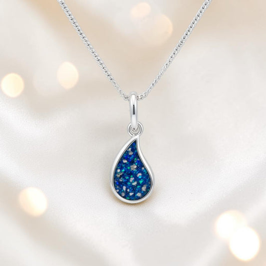 silver memorial pendant, handcrafted in lancashire 