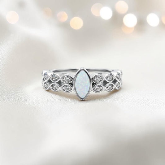 silver serenata memorial ring, handcrafted in uk