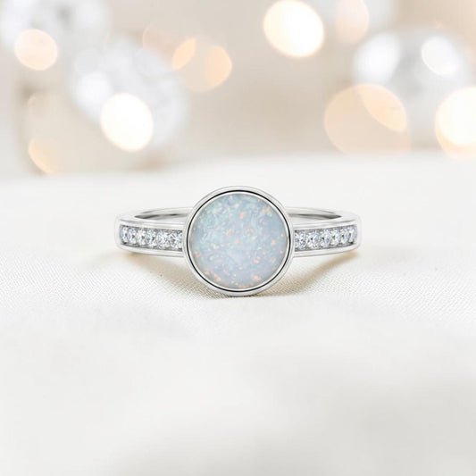 Silver Whisper Ring — sterling silver ashes memorial ring, handcrafted in Lancashire, UK
