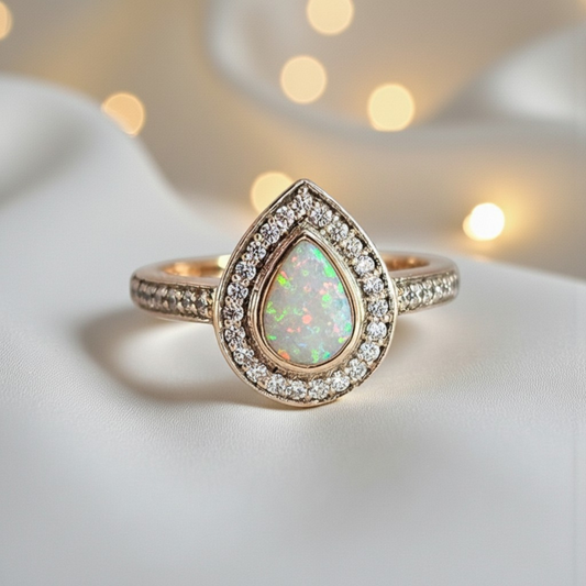 9ct Gold Pear Shaped Ring **Made to Order**