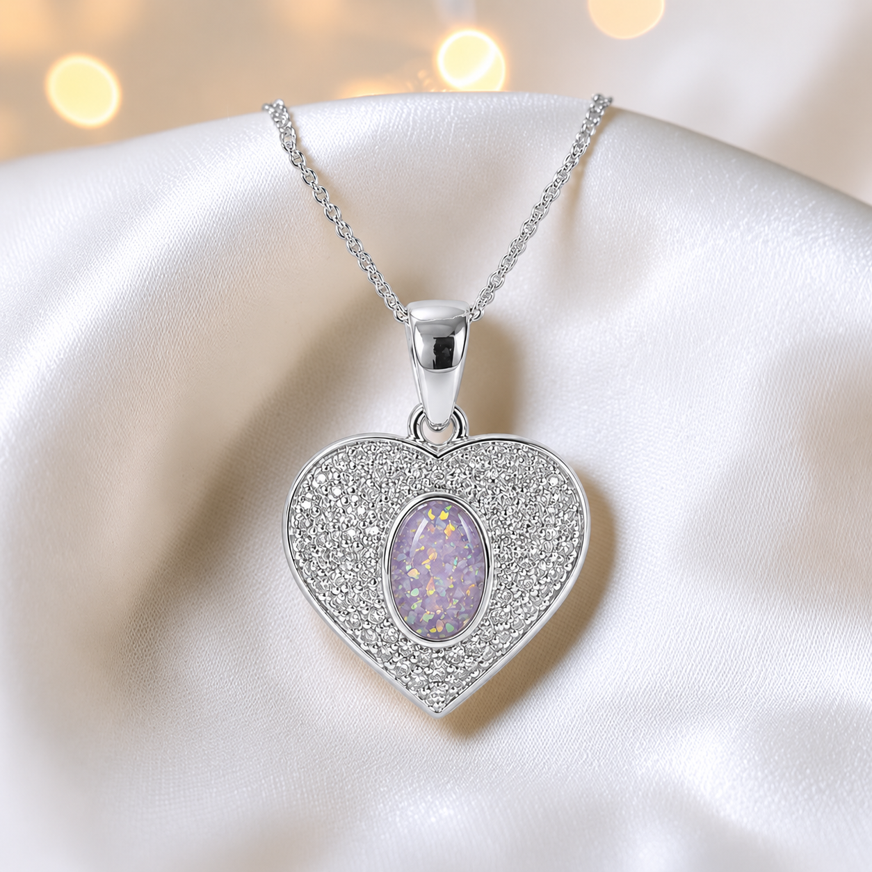 Keepsake Memorial Silver Ladies Ashes Pendant - Maia