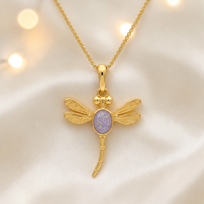 Unicorn Purple Golden Presence 9ct gold pendant, handcrafted in Lancashire UK – by Keepsake Memorial Jewellery