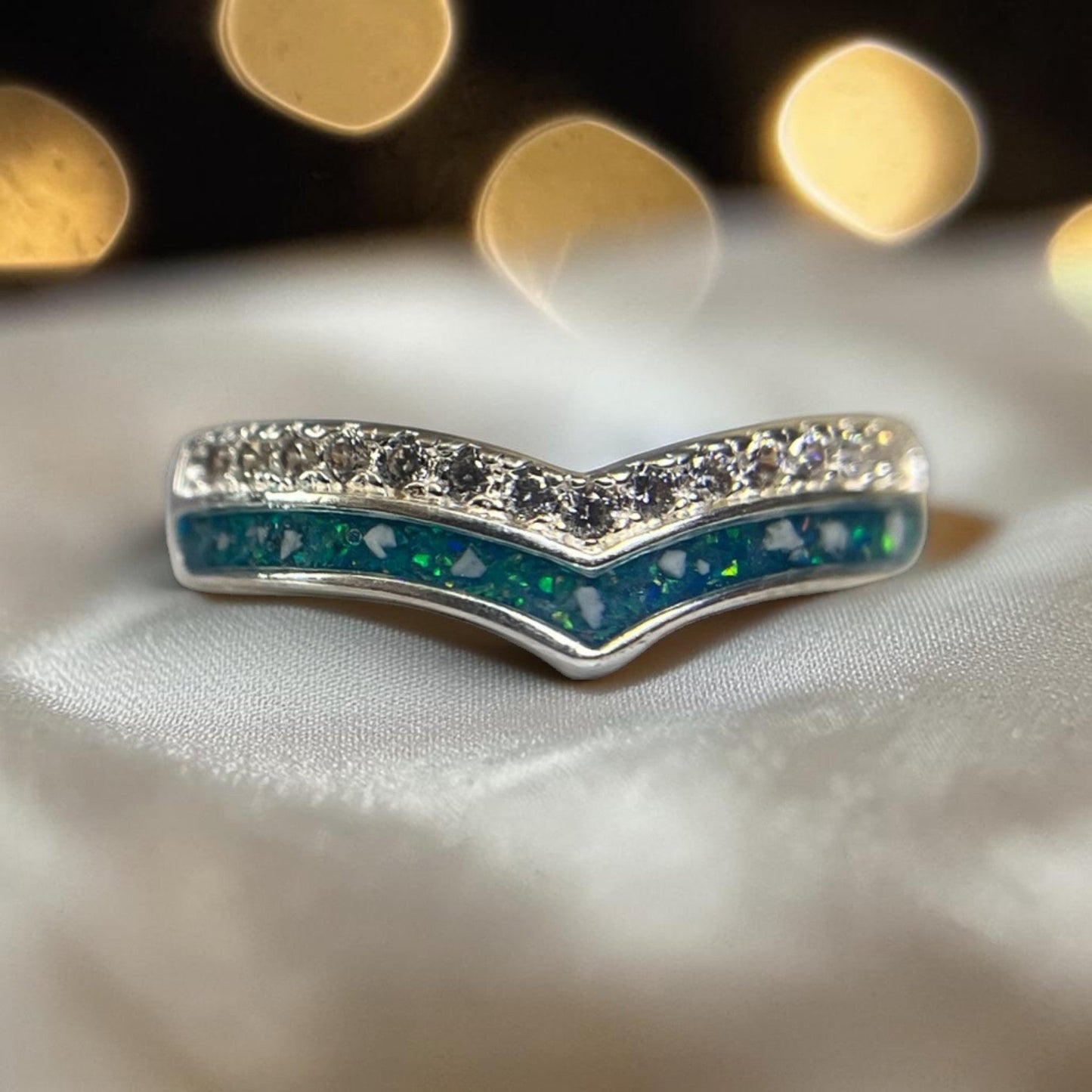 silver wishbone ashes memorial ring, handcrafted in the uk