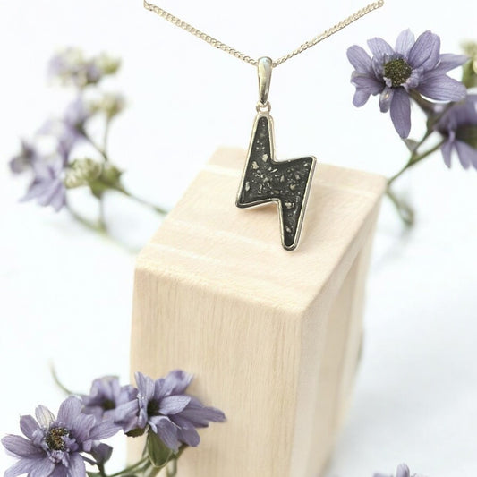 Lightning Bolt  (Ziggy) 925 Silver Pendant